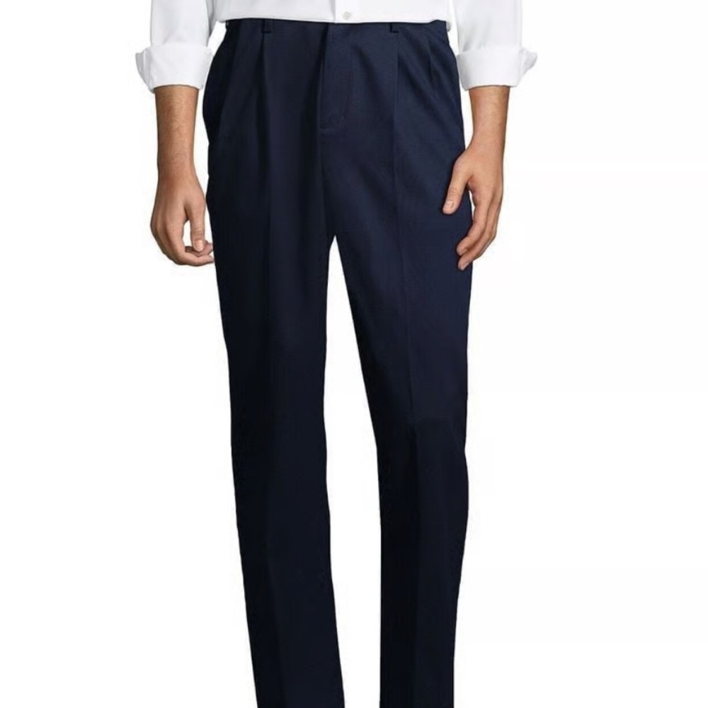 ✨ Lands' End Men's Navy Dress Pants
